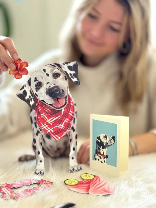 Dalmatian Pop-Up Pet Card