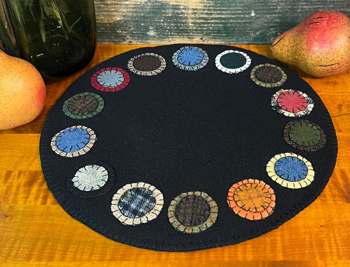 DD-276A Wool Round Penny Mat