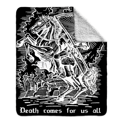 Death Comes Fleece Blanket