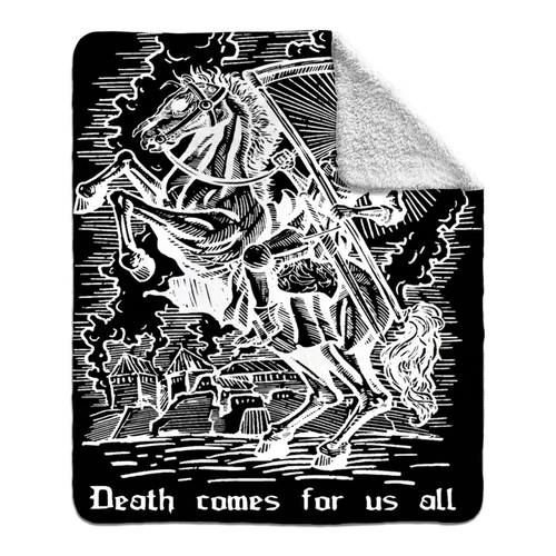Death Comes Fleece Blanket