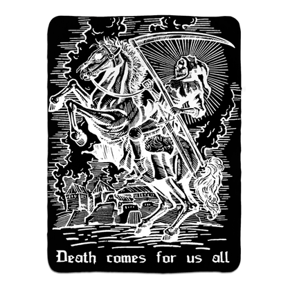 Death Comes Fleece Blanket
