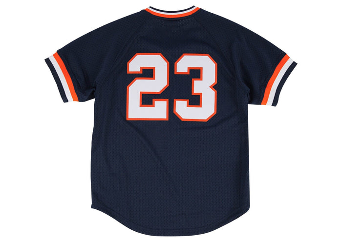 Detroit Tigers #23 Kirk Gibson Mitchell & Ness 1984 Authentic Mesh BP Jersey