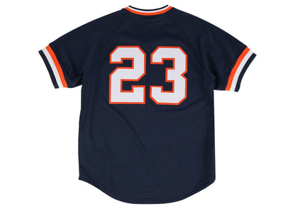 Detroit Tigers #23 Kirk Gibson Mitchell & Ness 1984 Authentic Mesh BP Jersey