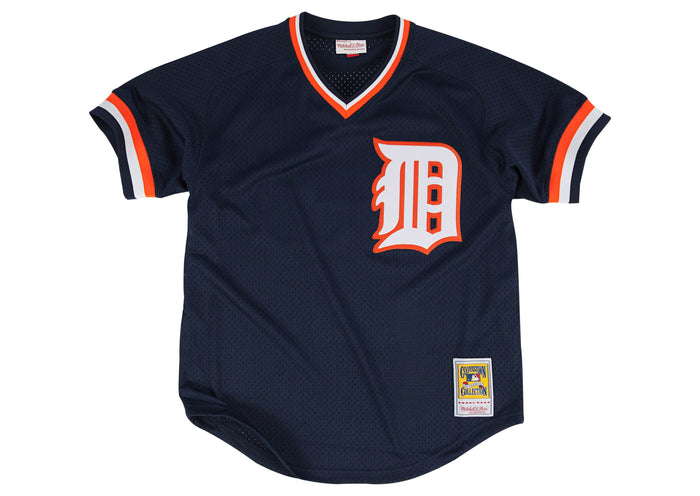 Detroit Tigers #23 Kirk Gibson Mitchell & Ness 1984 Authentic Mesh BP Jersey