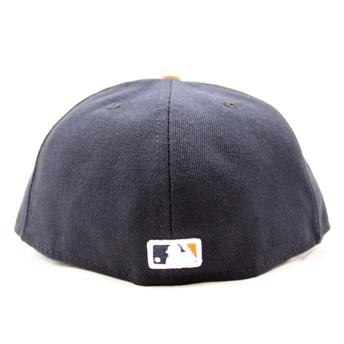 Detroit Tigers New Era 59Fifty Fitted Hat (Navy Orange Black Under Brim)