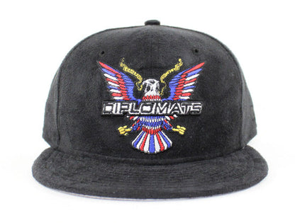 DIPSET x NEW ERA Diplomats 59Fifty New Era Fitted Hat (Black Suede Gray Under Brim)