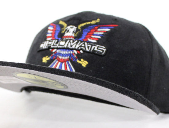 DIPSET x NEW ERA Diplomats 59Fifty New Era Fitted Hat (Black Suede Gray Under Brim)
