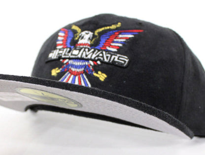 DIPSET x NEW ERA Diplomats 59Fifty New Era Fitted Hat (Black Suede Gray Under Brim)