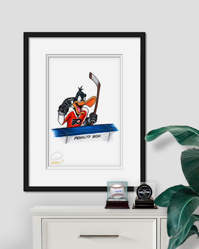 Duck Season Hockey Season x NHL Flyers Daffy Duck Limited Edition Art Print