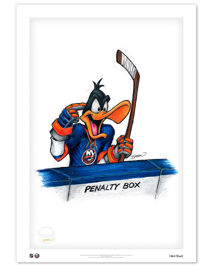Duck Season Hockey Season x NHL Islanders Daffy Duck Limited Edition Art Print