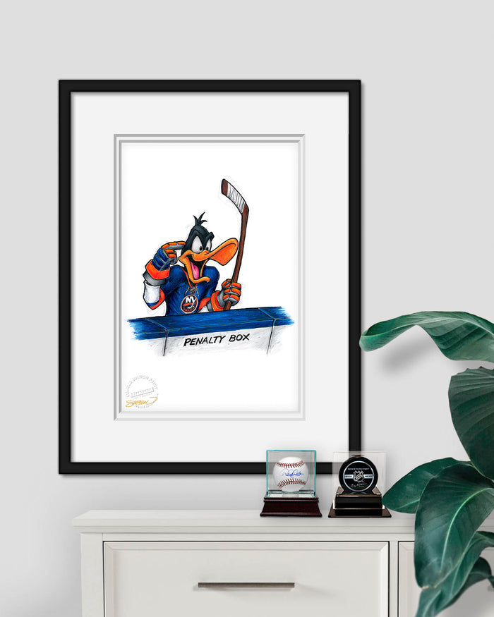Duck Season Hockey Season x NHL Islanders Daffy Duck Limited Edition Art Print