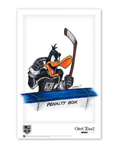 Duck Season Hockey Season x NHL Kings Daffy Duck Limited Edition Art Print
