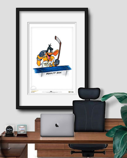 Duck Season Hockey Season x NHL Predators Daffy Duck Limited Edition Art Print