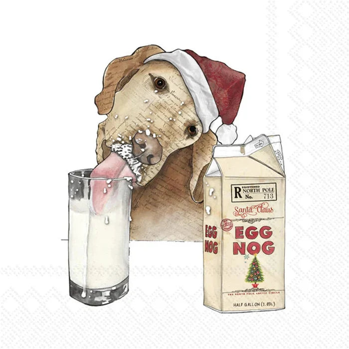 Boston International IHR Egg Nog Dog Cocktail Napkins C040800