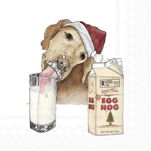 Boston International IHR Egg Nog Dog Cocktail Napkins C040800