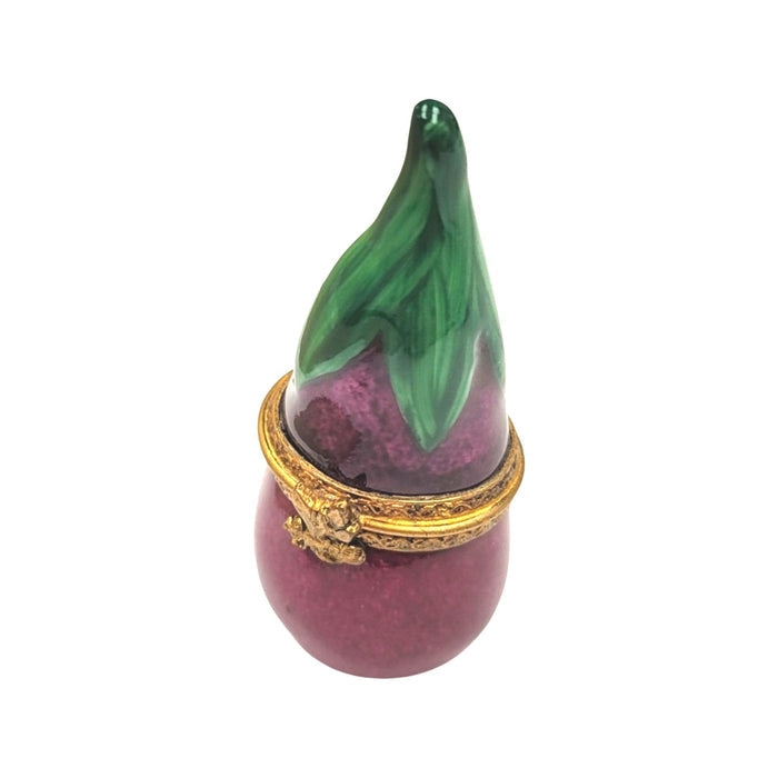 Exquisite Eggplant Limoges Box Porcelain Limoges fruit vegetables French Trinket Box