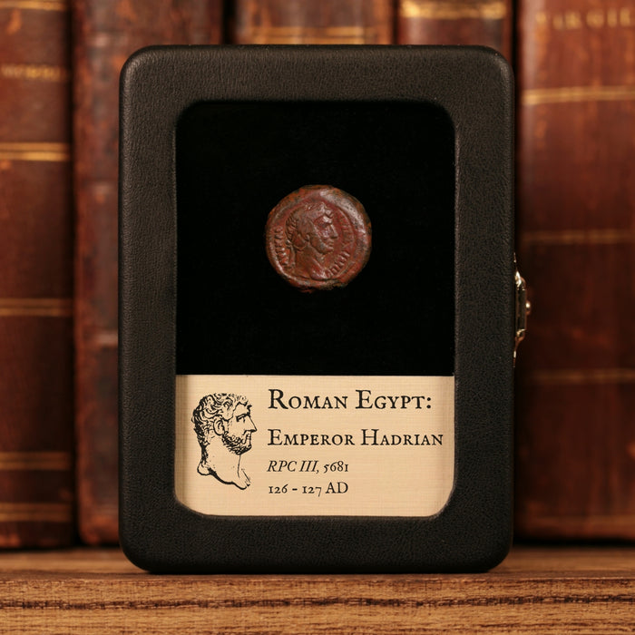 Egypt, Emperor Hadrian, AE Unit, Two Cornucopias Reverse - 126 to 127 CE - Roman Provinces