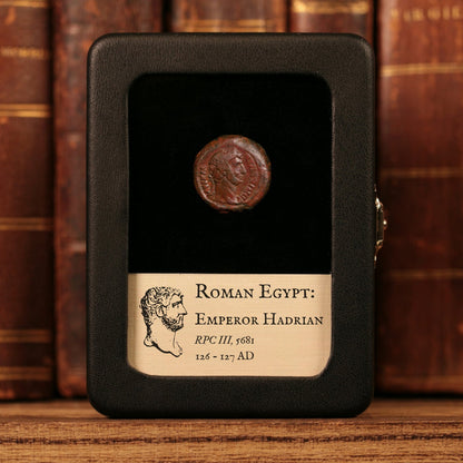 Egypt, Emperor Hadrian, AE Unit, Two Cornucopias Reverse - 126 to 127 CE - Roman Provinces