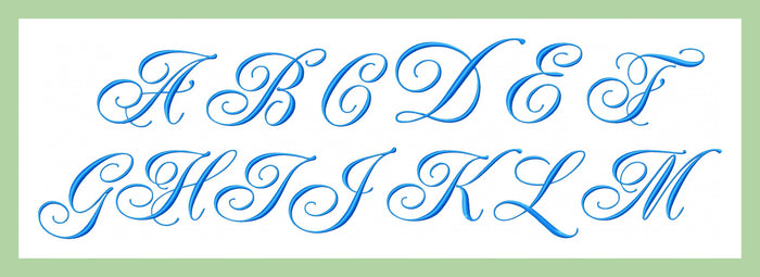 Elegant Script - Extra Large 4 and 6 Inch Sizes
