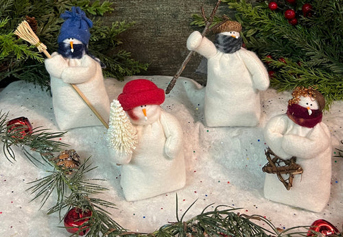 FA-1010 Med Fabric Snowfolk