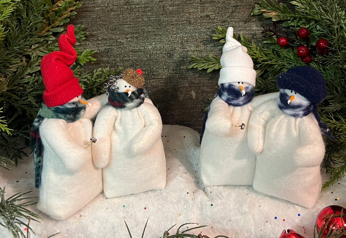 FA-1042 Med Fabric Snowfolk Engagement Couple