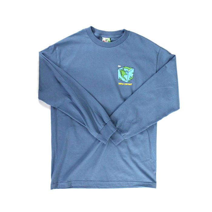 FELT WHO CARES LONG SLEEVE (SLATE)