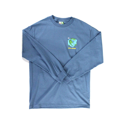 FELT WHO CARES LONG SLEEVE (SLATE)