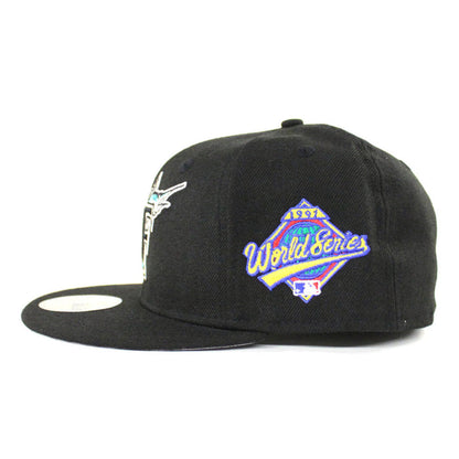 Florida Marlins 1997 World Series Patch New Era 59Fifty Fitted Hat (Black Gray Under brim)