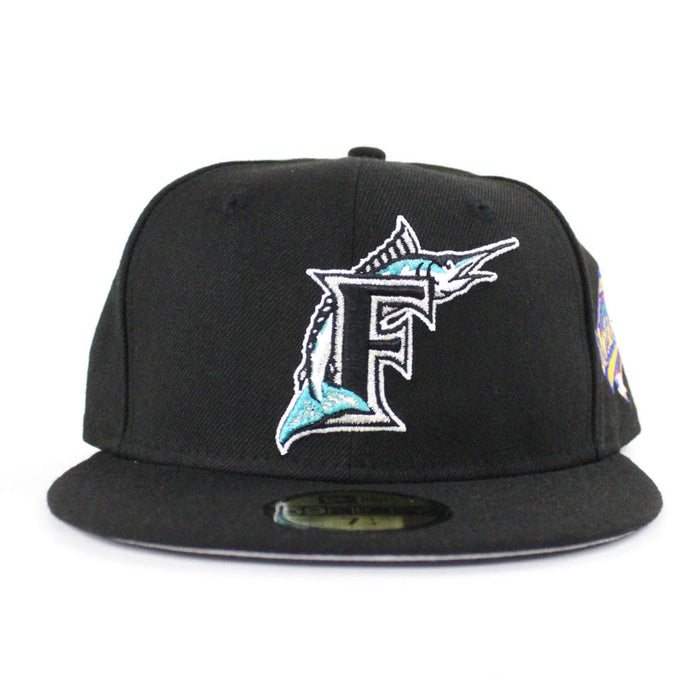Florida Marlins 1997 World Series Patch New Era 59Fifty Fitted Hat (Black Gray Under brim)
