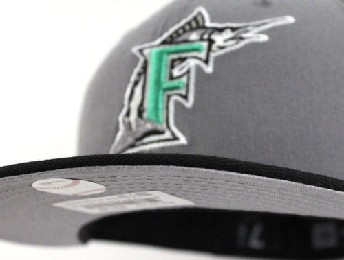 Florida Marlins New Era 59FIFTY Fitted Hat (GREY BLACK LIME)