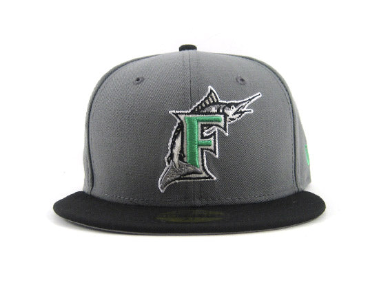Florida Marlins New Era 59FIFTY Fitted Hat (GREY BLACK LIME)