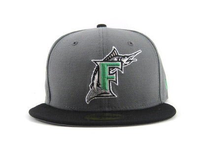 Florida Marlins New Era 59FIFTY Fitted Hat (GREY BLACK LIME)