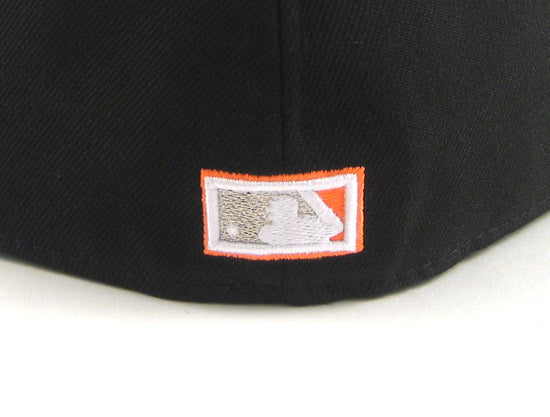 Florida Marlins New Era 59Fifty Fitted Hats (BLACK BRIGHT ORANGE GRAY UNDER BRIM)