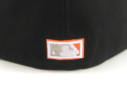 Florida Marlins New Era 59Fifty Fitted Hats (BLACK BRIGHT ORANGE GRAY UNDER BRIM)