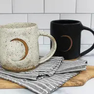 Fly Me To the Moon Mug - Handmade Speckled Ceramic Moon Mug