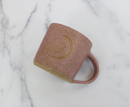 Fly Me To the Moon Mug - Handmade Speckled Ceramic Moon Mug