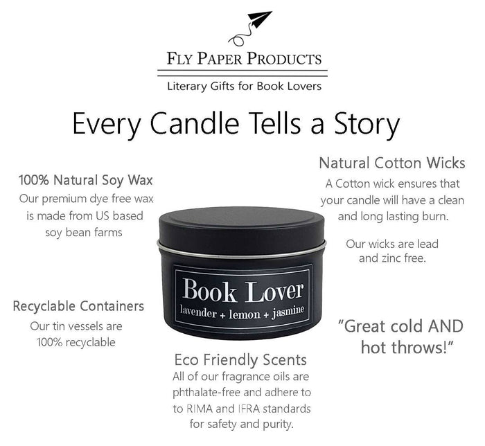 Fly Paper Products - Cozy Reads Pumpkin Spice Fall 4oz Soy Candle