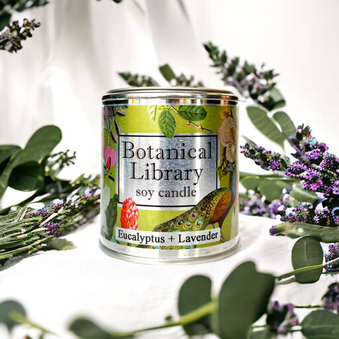 Fly Paper Products - Spring Botanical Library 8oz Soy Candle Garden Teacher