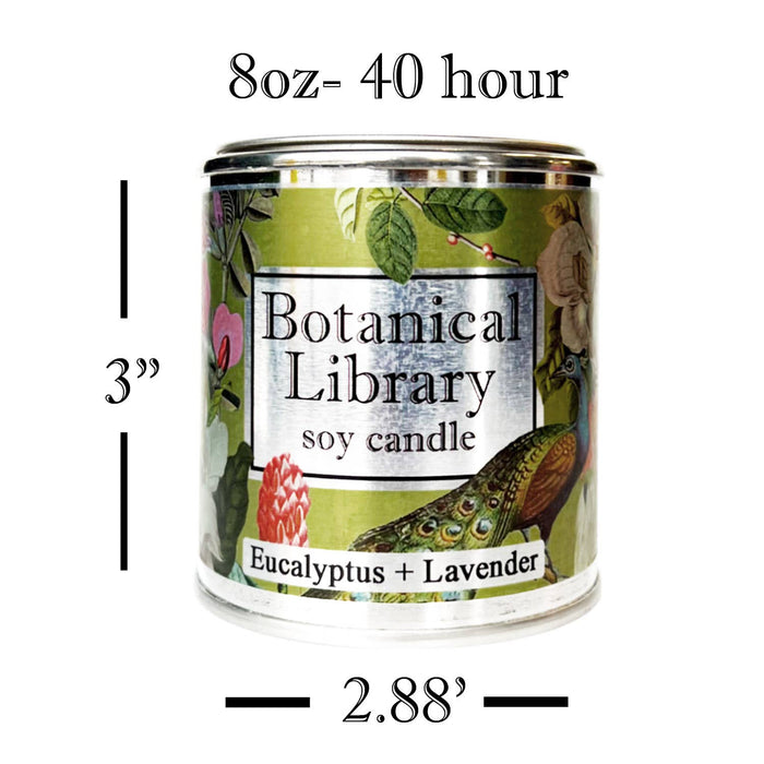 Fly Paper Products - Spring Botanical Library 8oz Soy Candle Garden Teacher