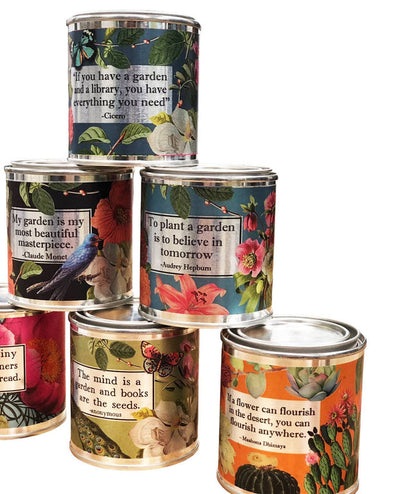 Fly Paper Products - The Lit Library Bookshelf 8oz Soy Candle w Literary Quote
