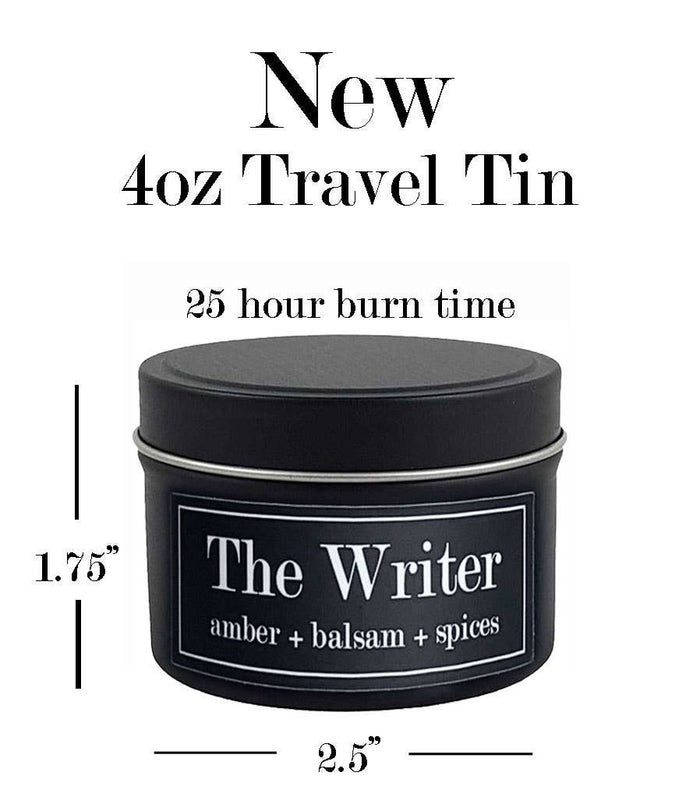 Fly Paper Products - The Writer Amber + Balsam 4oz Soy Candle