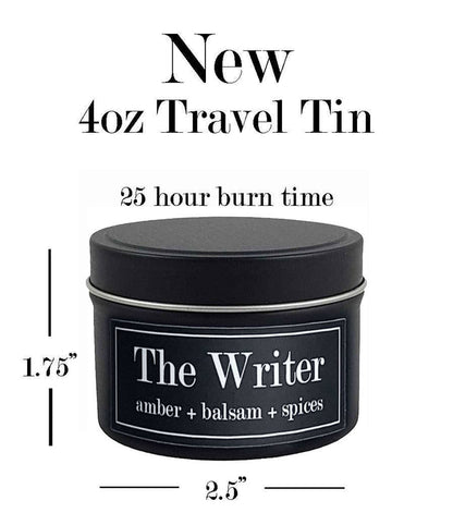 Fly Paper Products - The Writer Amber + Balsam 4oz Soy Candle