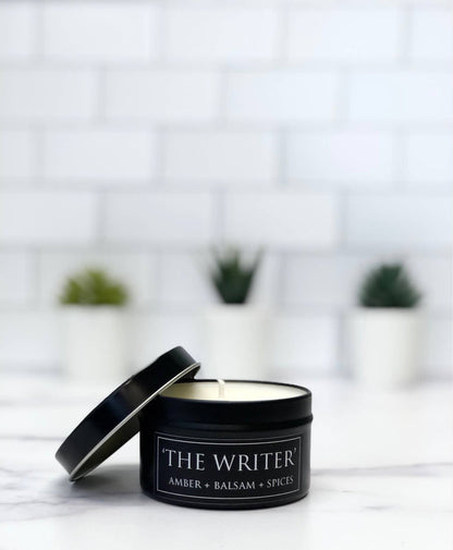 Fly Paper Products - The Writer Amber + Balsam 4oz Soy Candle