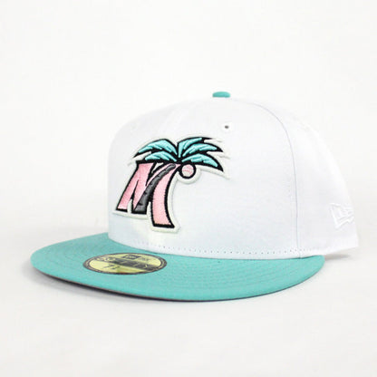 Fort Myers Miracle New Era 59fifty Fitted Hat (South Beach Color Gray Under Brim)