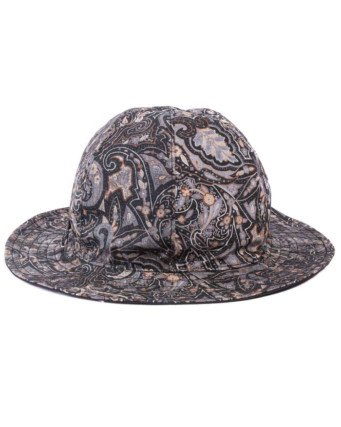 lost & found Found Feather Found Feather Military Sun Hat (Reversible) Paisley + Yoryu Black