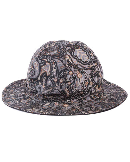 lost & found Found Feather Found Feather Military Sun Hat (Reversible) Paisley + Yoryu Black