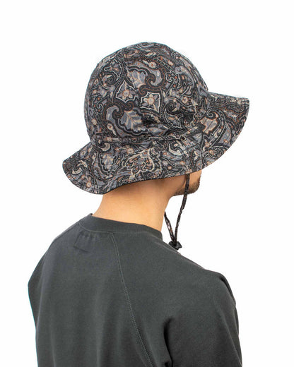 lost & found Found Feather Found Feather Military Sun Hat (Reversible) Paisley + Yoryu Black
