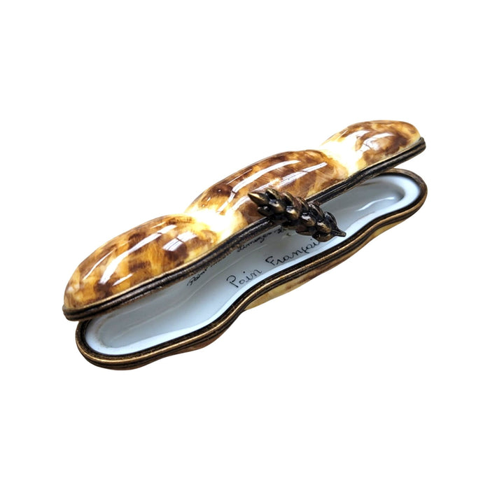 French Baguette Bread Limoges Box Porcelain Limoges food French Trinket Box