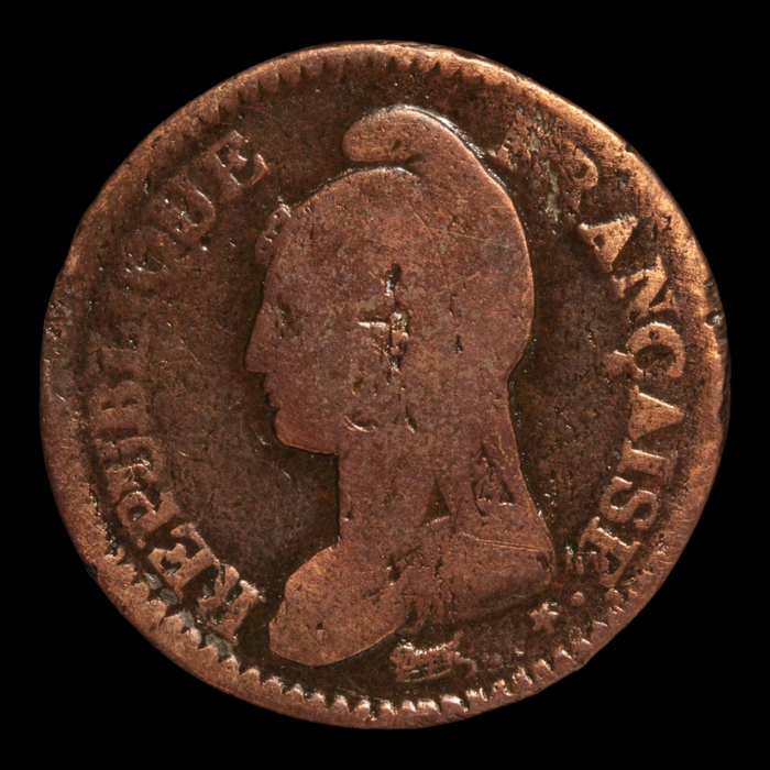 French First Republic, 1 Décime - 1795 to 1799 - France