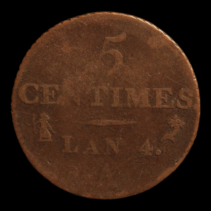 French First Republic, 5 Centimes - 1795 - France